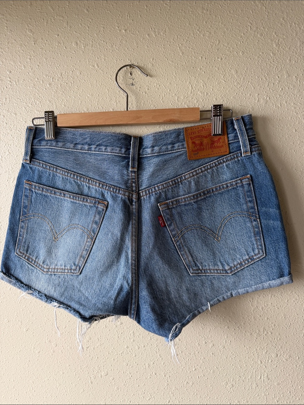Levi's Light Blue Denim Cutoff Shorts